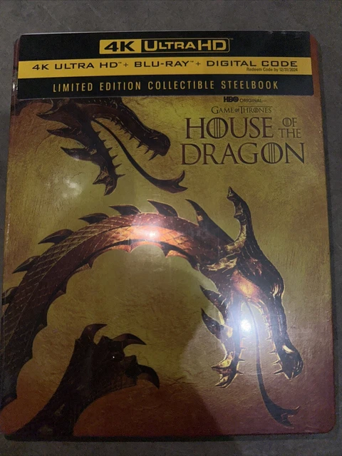 HOUSE OF THE Dragon (4K ULTRA HD + BLU-RAY + DIGITAL ) STEELBOOK LIMTED