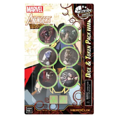 Dice and Token Pack Avengers War of the Realms Marvel Heroclix FACTORY SEALED