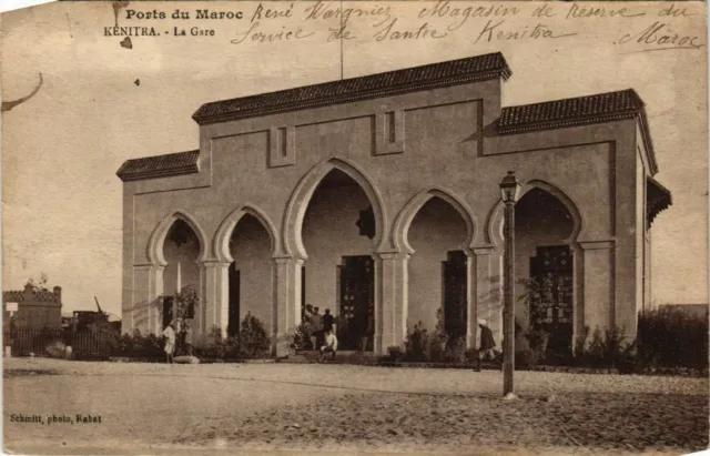 CPA AK Kenitra - La Gare MAROC (964242)