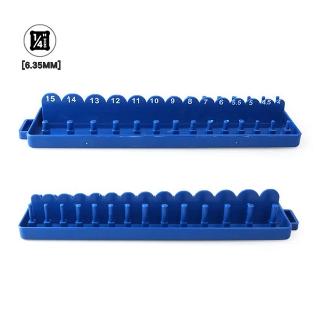 Modelli portaoggetti per prese metriche 1/4 supporto plastica blu