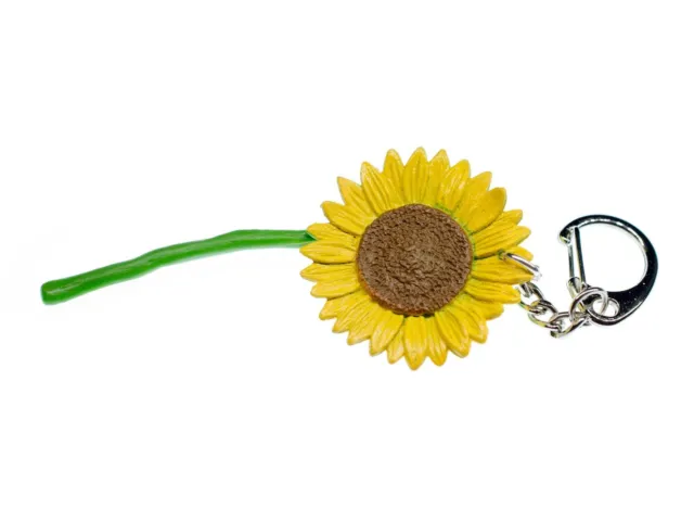 Sonnenblume Schlüsselanhänger Miniblings Blume Garten Blumen Sommer 82mm