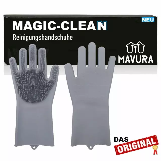 MAGIC-CLEAN Magische Silikon Handschuhe Geschirrspülen Geschirrspülhandschuhe