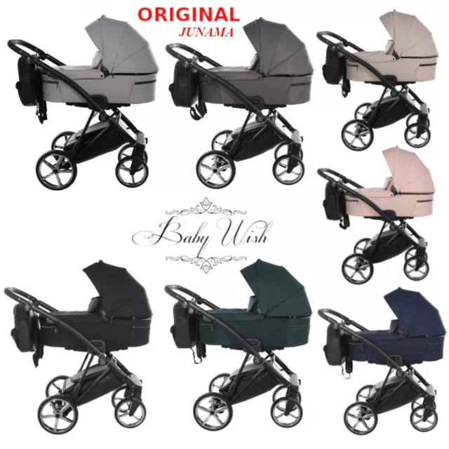 JUNAMA AIR V2 BABY STROLLER PRAM  2in1 CARRYCOT + PUSHCHAIR