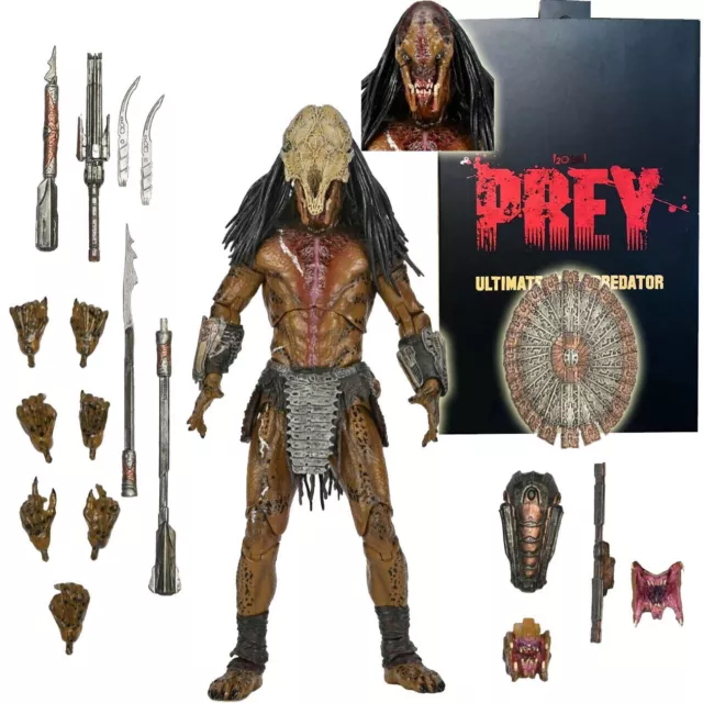 NECA 7" Action Figures Prey Ultimate Feral Predator 1:12 Scale Official In Stock