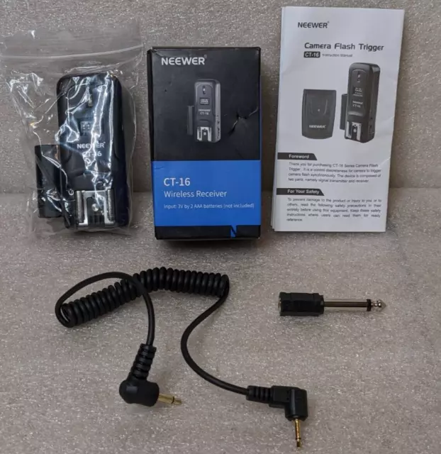 NEEWER CT-16 Wireless Flashlight Trigger Set for DSLR Camera (V2)