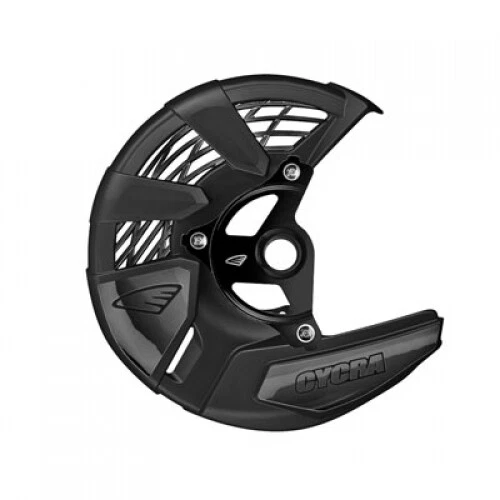 Cycra Tri-Flow Front Disc Cover with Mounting Kit Black 1910910049 for