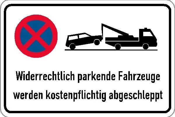 Parkplatz Schilder Parkverbot Hinweis Schild Parkverbotsschild Parken verboten