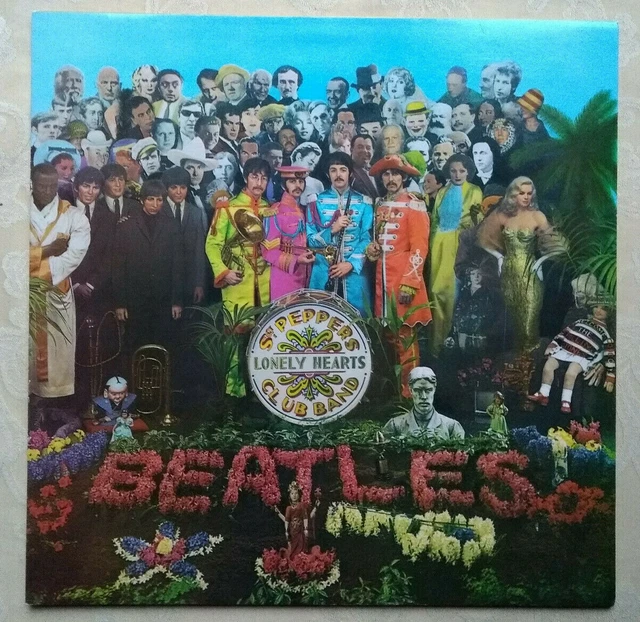 Set Sciarpa E Cappello Marino SGT Ricamati - Logo SGT Peppers Lonely Hearts - Nuovi Di Zecca! - Foto 5