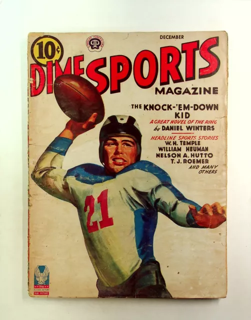 Dime Sports Magazine Pulp Dec 1943 Vol. 13 #6 GD/VG 3.0