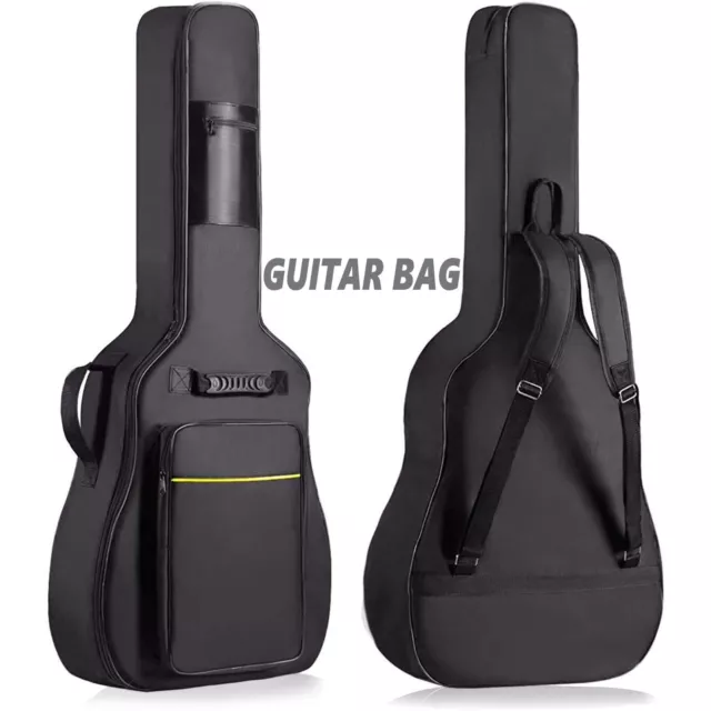 Full Size Padded Protective Classical Acoustic Guitar Back Bag Carry Case Holder