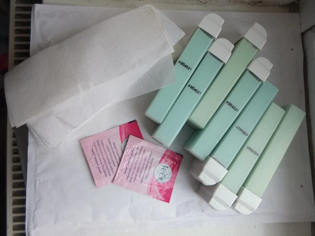 Cartouche de Cire + Bandes Miel Roll-On Warnwachs Épilation