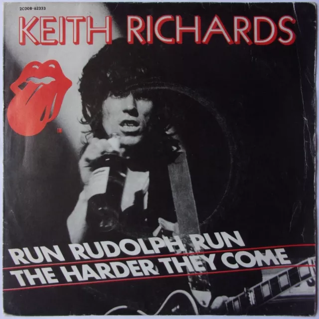 KEITH RICHARDS "Run Rudolph run " SP 7" France 1979  (The Rolling Stones)