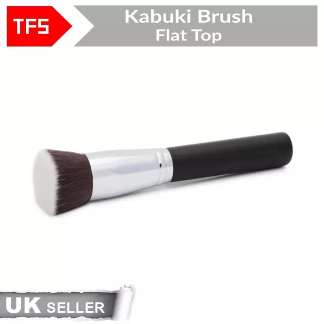 Flat Top Kabuki Makeup Brush for Blending Foundation Liquid Powder