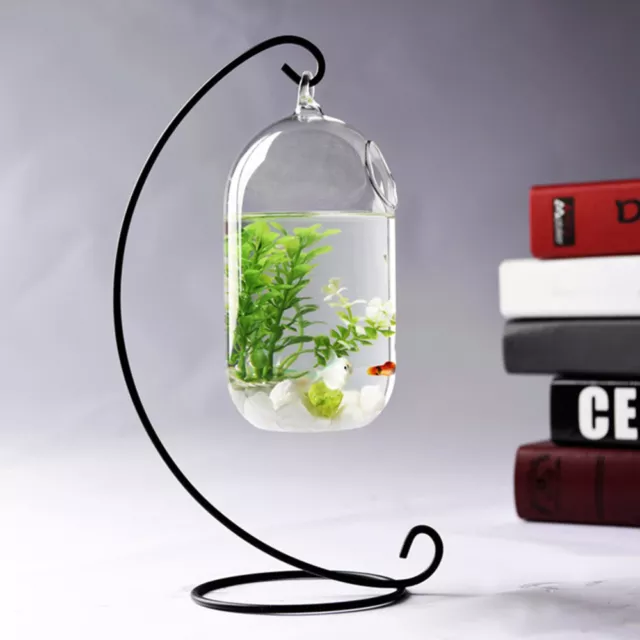 Plant Holder Small Aquarium Fish Bowls Fish Tank With Stand Combo Set