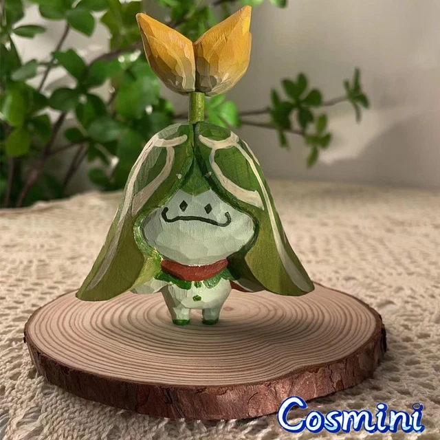 GENSHIN IMPACT ARANARA Wood Carving Figure Mini Doll Handmade Toy 10cm
