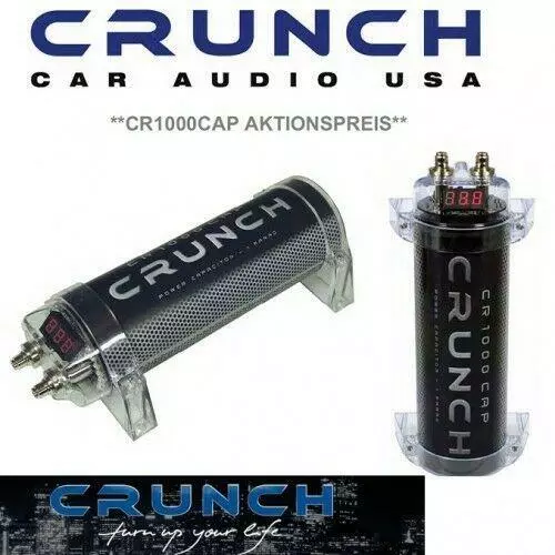 Crunch Power Cap CR1000 Kondensator CR1000CAP Powercap 1 Farad NEU