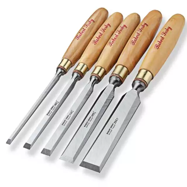 5pc. Robert Sorby #5166 Bevel Edge Boxwood Chisel Set