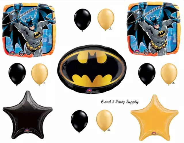 BATMAN EMBLEM BIRTHDAY PARTY BALLOONS  Decorations Supplies Super Hero Gotham
