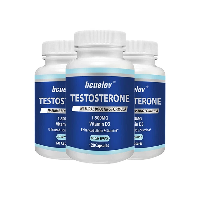 NATURAL MALE SUPPORT Formula with Vitamin D3 to Boost Male Libido and