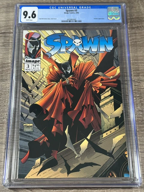 Spawn #3 CGC 9.6 NM+ Violator Appearance 1992 Todd McFarlane Image Comics 🔑🔥