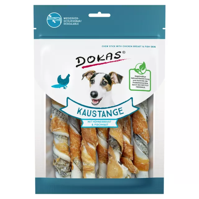 Dokas Kaustange mit Hühnerbrust & Fischhaut 170 g, UVP 5,49 EUR, NEU