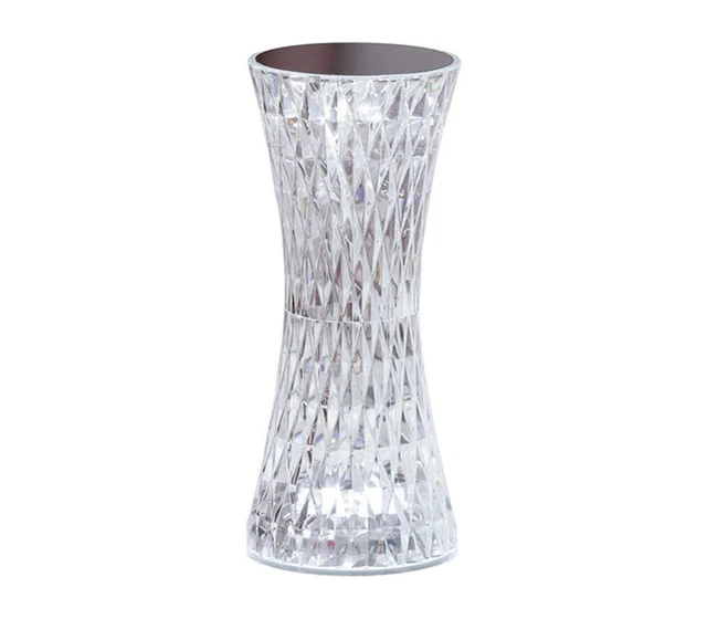 Lampada Da Tavolo LED RGB Ricaricabile Diamantata USB Luce Decorativa Ambienti