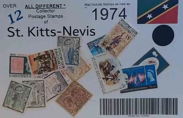 St. Kitts-Nevis Postal Postage Stamp Stamps Rare Mint Used Bulk 1800 1900 2000