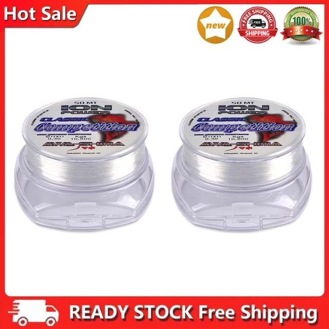 50m Fishing Line Monofilament Nylon Strong NT-90 Transparent Carp Fishing Wire