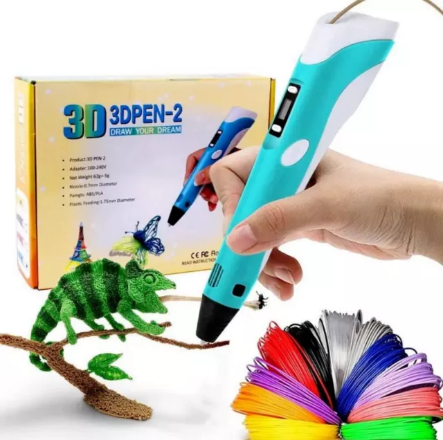 Penna 3D per Bambini e Adulti Professionale Kit Completo Filamenti