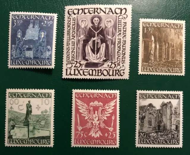 LUXEMBOURG 1947 Satz Echternach  Mi 417-422 Yt 392-397 MNH ** postfrisch 50€