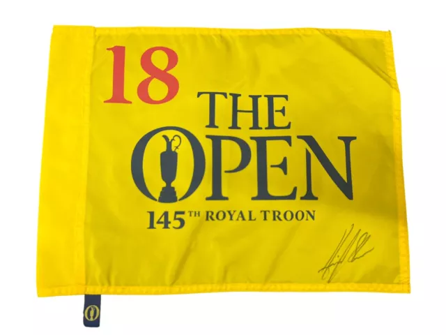 Henrik Stenson Hand Signed The Open Royal Troon 2016 Flag