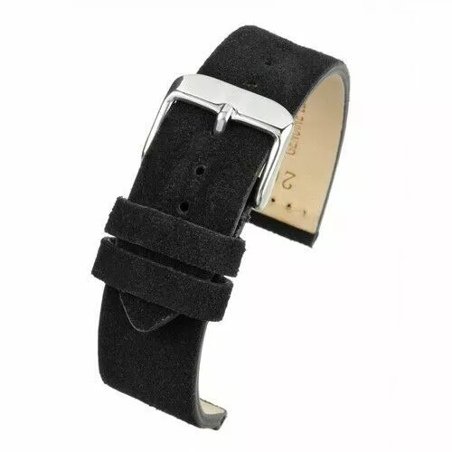 VintageTime Watch Straps - Premium Suede Calf Leather Bands | 18mm, 20mm, 22mm