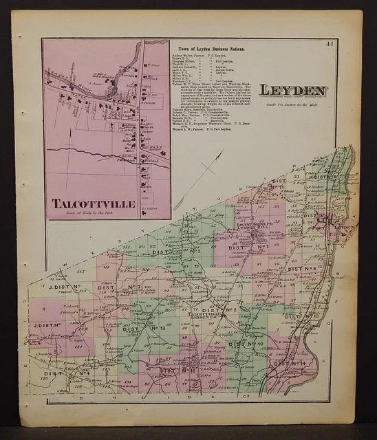 Port Leyden Village New York 1875 Old Town Map Reprin vrogue.co