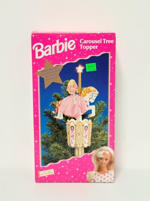 MR. CHRISTMAS BARBIE Carousel Christmas Tree Topper 1997 With Box