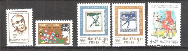 Ungarn 3741A plus 4 folgende Marken aus 1985 postfrisch -T3029
