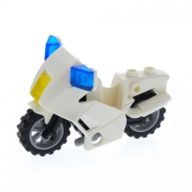 LEGO Motorrad Tourer weiß White Motorcycle City Long Fairing Mounts  52035c02 