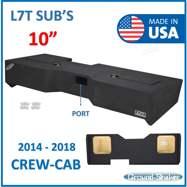 GMC SIERRA CREWCAB Ported Sub Box 10" Subwoofer Enclosure L7T Solo