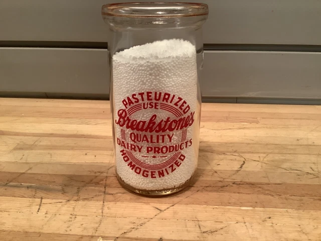 Vtg Breakstones Quality Dairy Products Sour Cream  Pint Jar