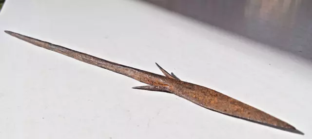 Real Ancient Roman Longshot Iron Arrowhead Imperial Artefact War Relic