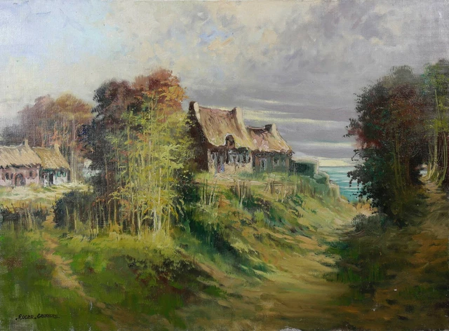 Georges ROGER (1867-1943) seaside 54 x 73 cm Gérôme Île de France Paris