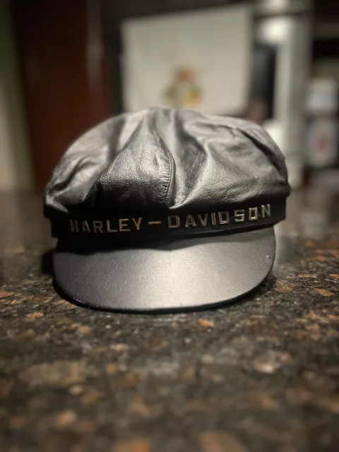 Vintage Harley Davidson Women’s Leather Hat