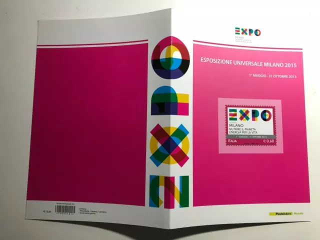 2012 Poste Italiane Filatelia Folder EXPO Esposizione Universale Milano 2015