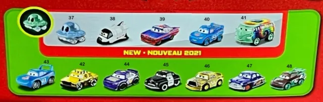 Disney Pixar Cars 2021 Mini Racers Series 4 Mattel Voitures Métal New Avec Boîte