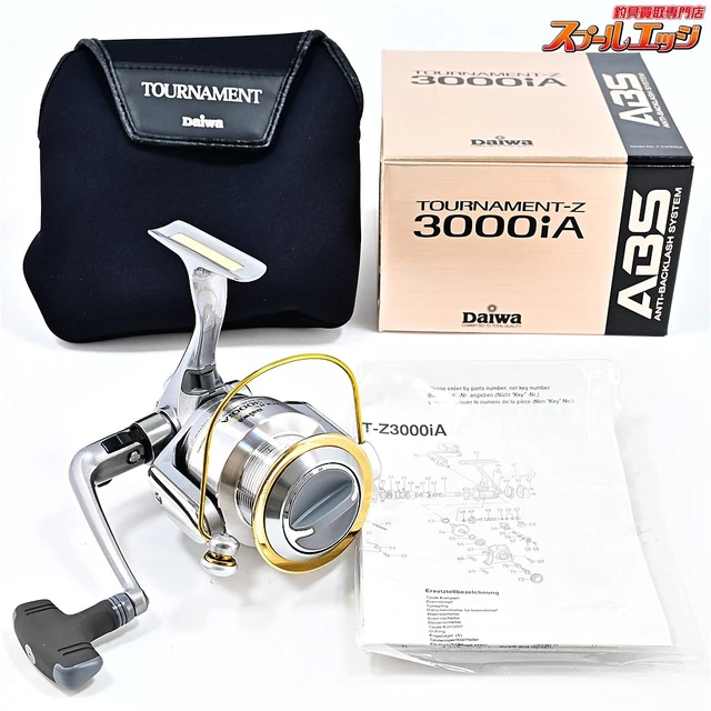 DAIWA TOURNAMENT Z 3000iA ABS Spinning Reel, Used, with