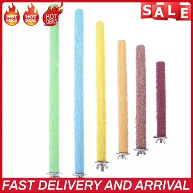 Colorful Beak Grinding Stick Durable Foot Stick Funny Portable Pet Bird Supplies