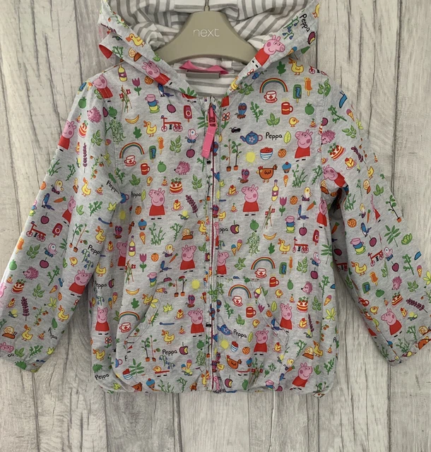 NEXT GIRLS PEPPA Pig Coat 2 3 Years Cagoule Raincoat Light Summer Grey Age 2 Bab 9.50 PicClick UK