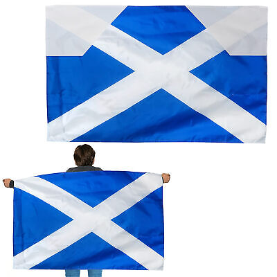 Scotland Wearable Flag Cape 5Ft X 3Ft St Andrews Cross Scottish Saltire Lot