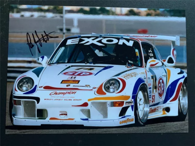 Signed 12x8 photo Hans-Joachim Stuck Porsche 993 GT2 Evo Daytona 24hrs IMSA 1996