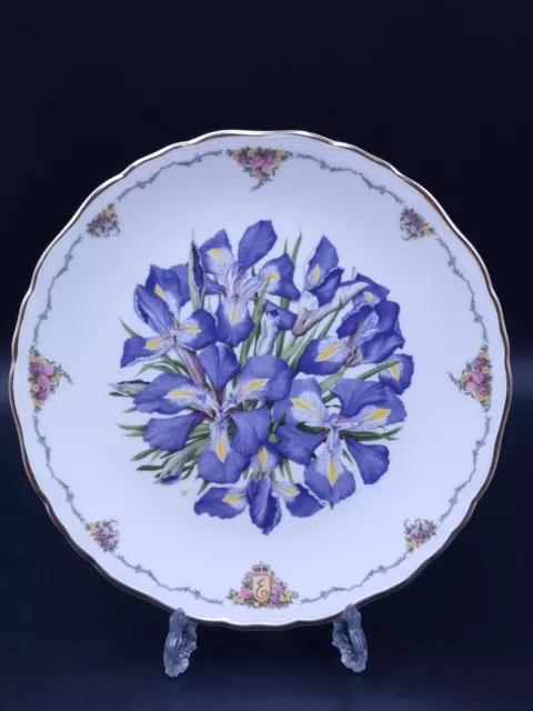 Royal Albert 'Irises' by Sara Anne Schofield Collectors Plate