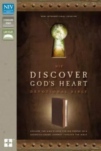 NIV, Discover God's Heart Devotional Bible, Leathersoft, Brown/Tan: Explore the